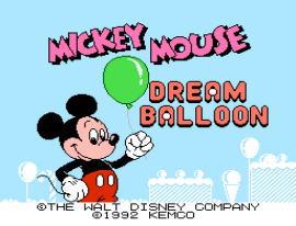 Mickey Mouse – Dream Balloon (USA) (Proto) cover art