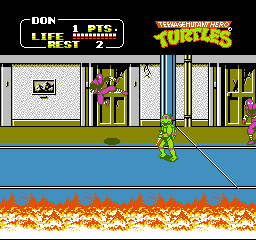 Teenage Mutant Hero Turtles II – The Arcade Game (Europe) cover art