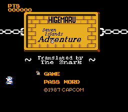 Higemaru Makaijima – Nanatsu no Shima Daibouken (Japan) [En by Snark v1.0] (~Seven Islands Adventure) cover art