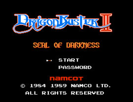Dragon Buster II – Yami no Fuuin (Japan) [En by PentarouZero v1.0] (~Dragon Buster II – Seal of Darkness) cover art