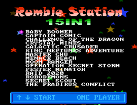 Rumble Station – 15 in 1 (USA) (Unl) cover art