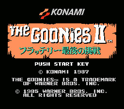 Goonies II, The – Fratelli Saigo no Chousen (Japan) (Beta)