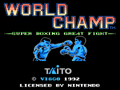 World Champ – Super Boxing Great Fight (Europe) cover art