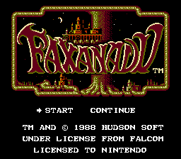 Faxanadu (USA) (Rev A) cover art
