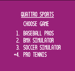 Quattro Sports (USA) (Unl) cover art