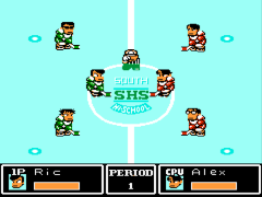 Ike Ike! Nekketsu Hockey Bu – Subette Koronde Dai Rantou (Japan) [En by TransBRC v1.1] (Technos Ice Hockey) cover art