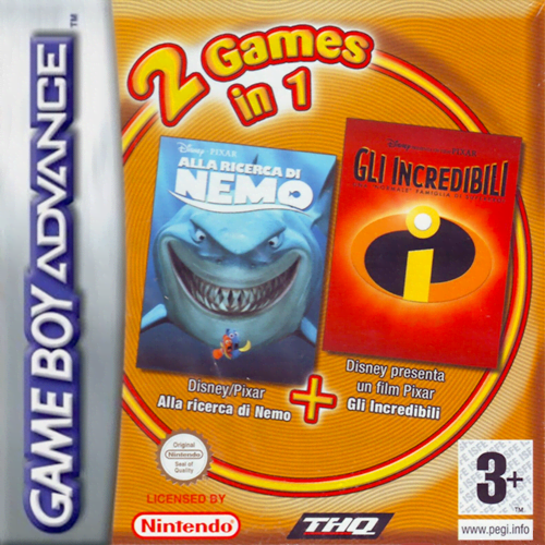 2 Games in 1 – Alla Ricerca di Nemo + Gli Incredibili – Una ‘Normale’ Famiglia di Supereroi cover art