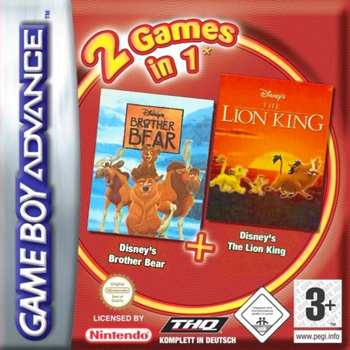 2 Games in 1 – Brother Bear + The Lion King cover art