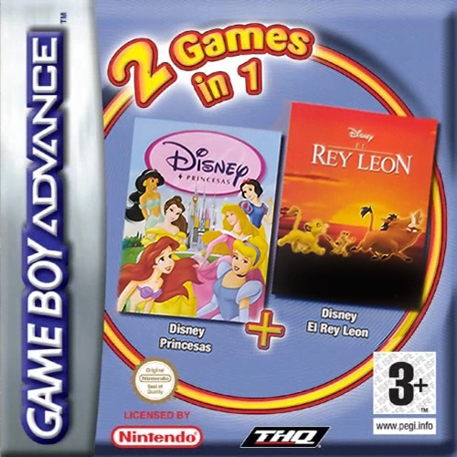 2 Games in 1 – Disney Princesas + El Rey Leon cover art