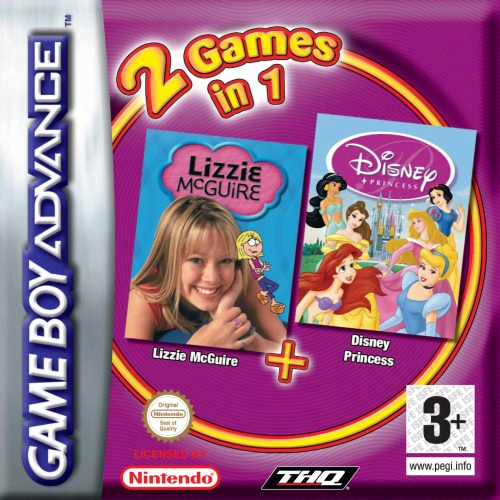 2 Games in 1 – Disney Princess + Lizzie McGuire cover art