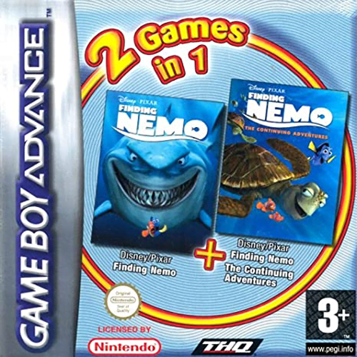 2 Games in 1 – Finding Nemo + Finding Nemo – The Continuing Adventures cover art