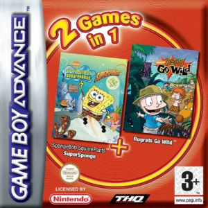 2 Games in 1 – Rugrats – Go Wild + SpongeBob SquarePants – SuperSponge