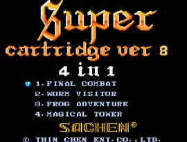 Super Cartridge Ver 8 – 4 in 1 (Asia) (Unl) cover art