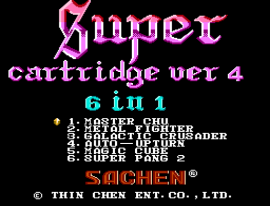 Super Cartridge Ver 4 – 6 in 1 (Asia) (Unl)
