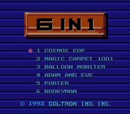 Caltron – 6 in 1 (USA) (Unl) cover art