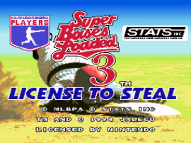 Super Bases Loaded 3 – License to Steal (USA) cover art