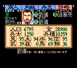 Super Sangokushi II (Japan) cover art