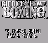 Riddick Bowe Boxing (Europe) cover art