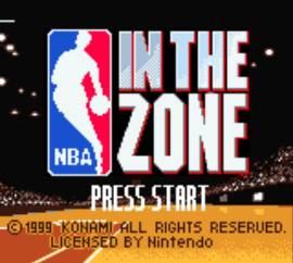 NBA In the Zone (USA) (Rev A) cover art
