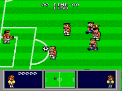 Nekketsu Koukou Dodgeball-bu – Soccer Hen MD (Japan) cover art