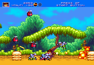 Gunstar Heroes (USA) cover art