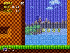 Sonic the Hedgehog (USA, Europe) [Hack by Carretero v2.0] (~Sonic – Return to the Origin) (Backward Play) cover art