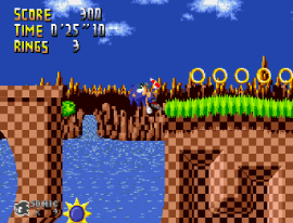 Sonic the Hedgehog (USA, Europe) [Hack by Team Lost Land v4.0] (~Sonic – The Lost Land) cover art
