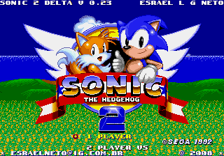 Sonic the Hedgehog 2 (World) (Beta) (Simon Wai) [Hack by Esrael v0.23] (~Sonic 2 Delta) cover art