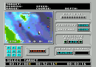 688 Attack Sub (USA, Europe) cover art