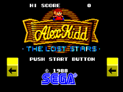 Alex Kidd – The Lost Stars (World) cover art