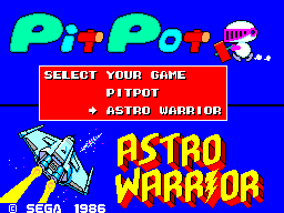 Astro Warrior & Pit Pot (Europe) cover art
