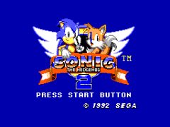 Sonic The Hedgehog 2 (Europe) cover art