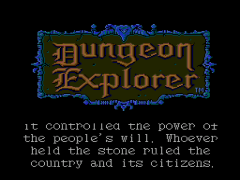 Dungeon Explorer (USA) cover art