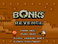 Bonk’s Revenge (USA) cover art