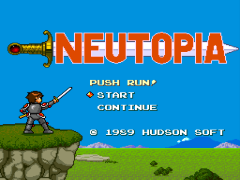Neutopia (Japan) cover art