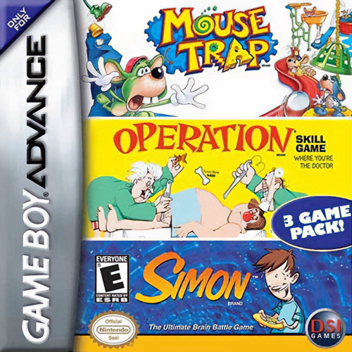 3 Game Pack! – Mouse Trap + Simon + Operation cover art