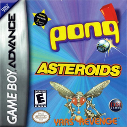 3 Games in One! – Yars’ Revenge + Asteroids + Pong