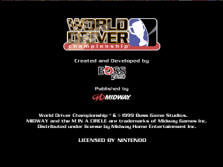 World Driver Championship (USA) cover art
