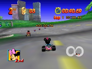 Mickey no Racing Challenge USA (Japan) cover art