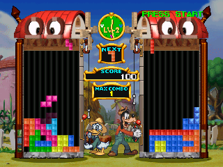 Magical Tetris Challenge featuring Mickey (Japan) cover art