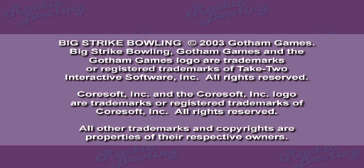 Big Strike Bowling cover art