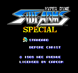 Hyper Dyne SideArms Special cover art