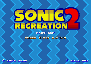 Sonic 2 Recreation Part One cover art