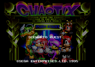 Knuckles’ Chaotix (Feb 2, 1995 prototype) cover art