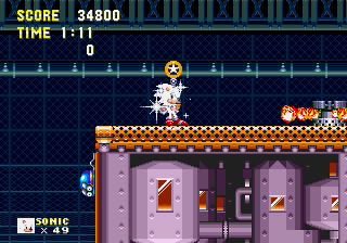 White Sonic In Sonic Knuckles cover art