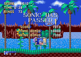 Teen Sonic in Sonic 1 cover art
