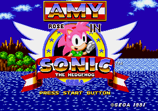 Amy Rose In Sonic The Hedgehog cover art