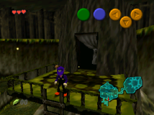 as Waluigi in Ocarina of Time