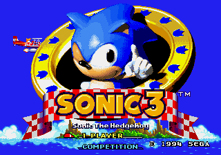 Sonic The Hedgehog 3 Limited Edition (1994-04-08) cover art