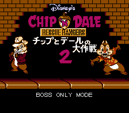 Chip ‘n Dale 2 – Boss-Only Hack cover art